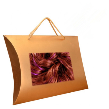 Custom Design Logo Printed Pillow Gift Box for Bundles of Wigs Packaging